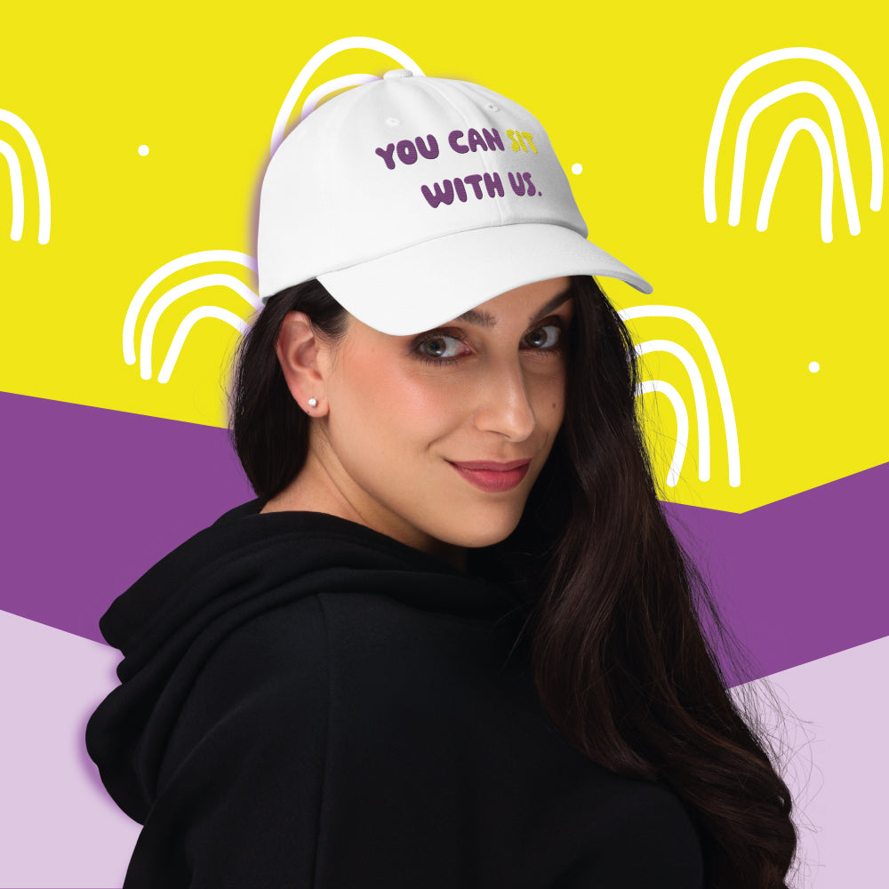 Embroidered Purple Privy Low-Profile Dad Hat