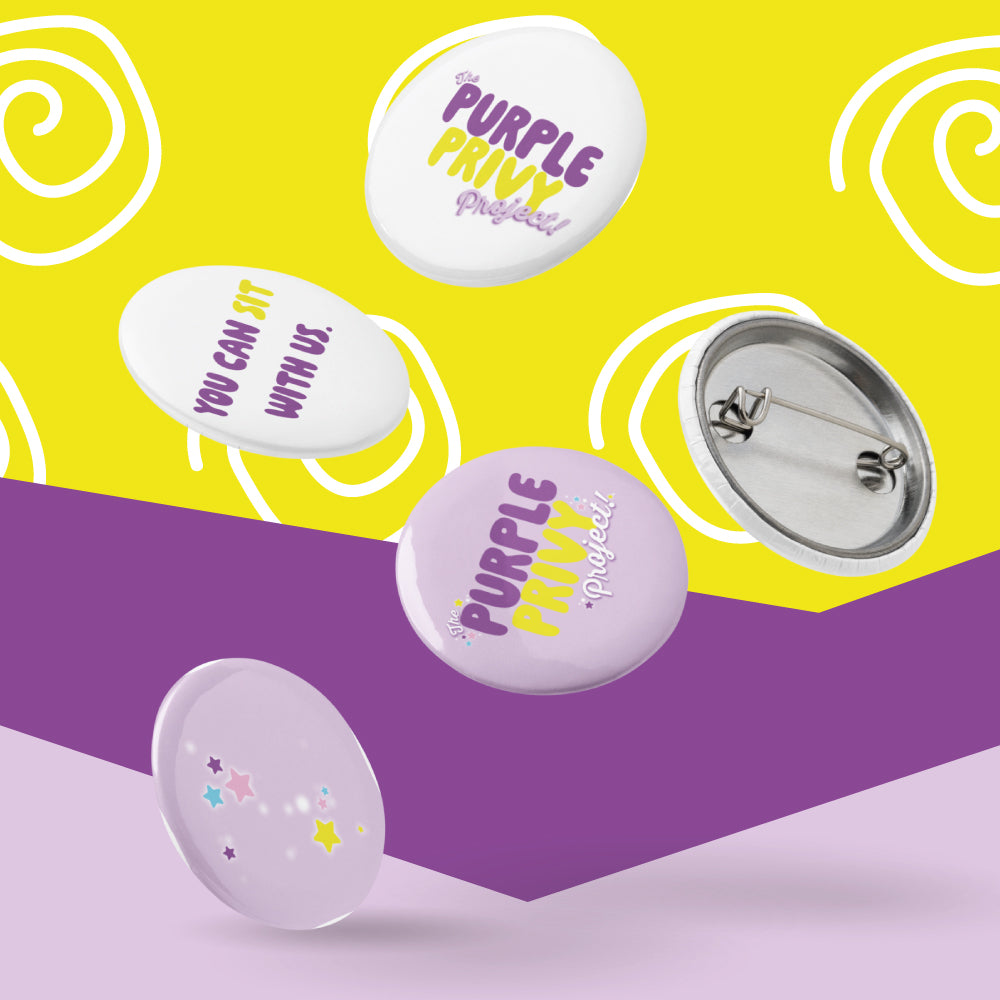 Set of pin buttons