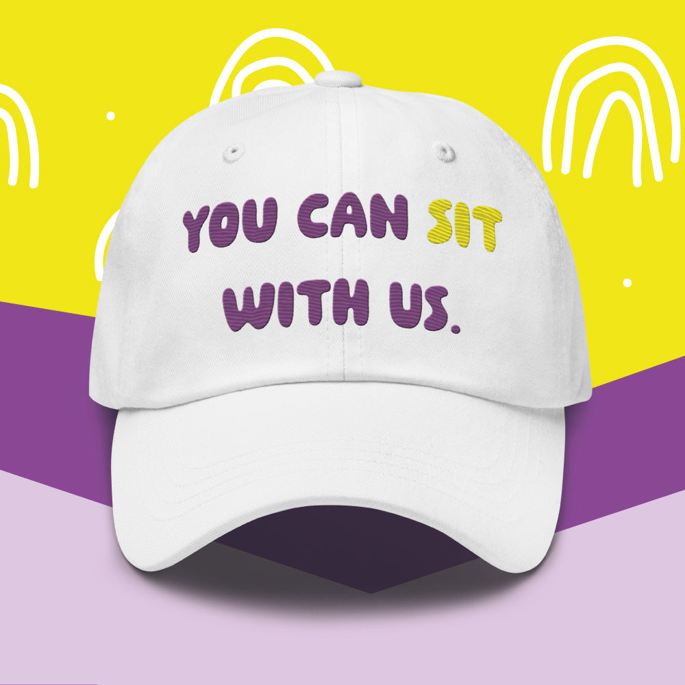 Embroidered Purple Privy Low-Profile Dad Hat